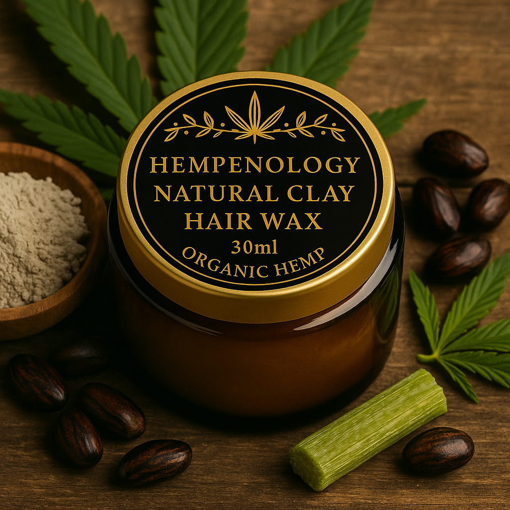 Hempenology Natural Clay Hair Wax – 30ml